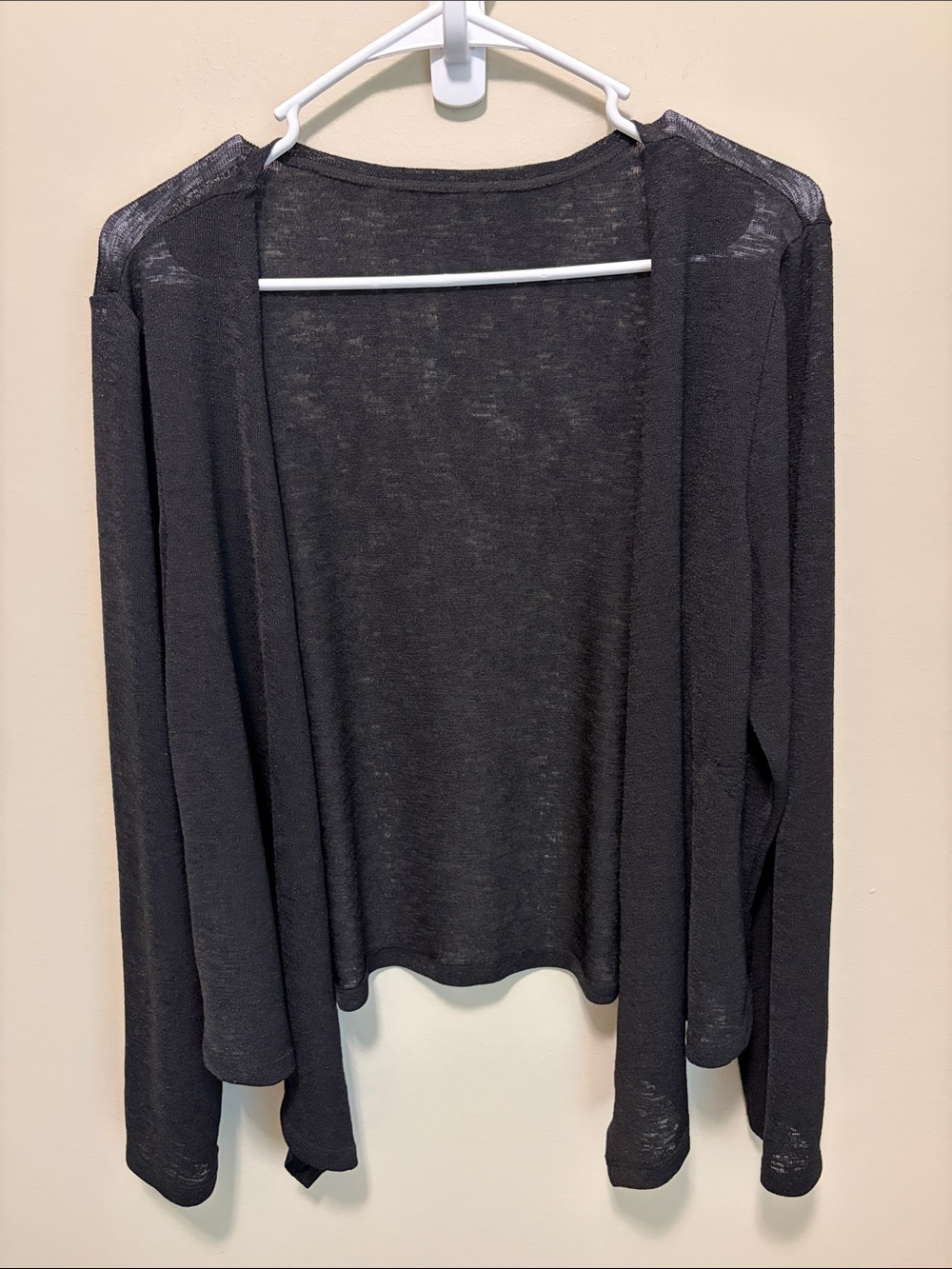 HALARA Black Open-Front Women's Cardigan